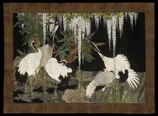 Cranes, cycads, and wisteria, c1905. Artist: Nishimura Sozaemon.
