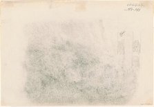 Tree Trunks [verso], 1868-1869. Creator: John Singer Sargent.