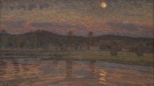Moonlit Landscape, 1901. Creator: Herman Norrman.
