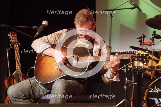 Paul Cowley with The Gogoville Blues Stars, Crawley Blues Club, Hawth, West Sussex, 18 Oct 2019. Creator: Brian O'Connor.