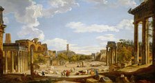 View of the Roman Forum, 1735. Creator: Giovanni Paolo Panini.