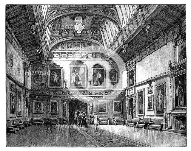 The Waterloo Room, Windsor Castle, c1888. Artist: Unknown
