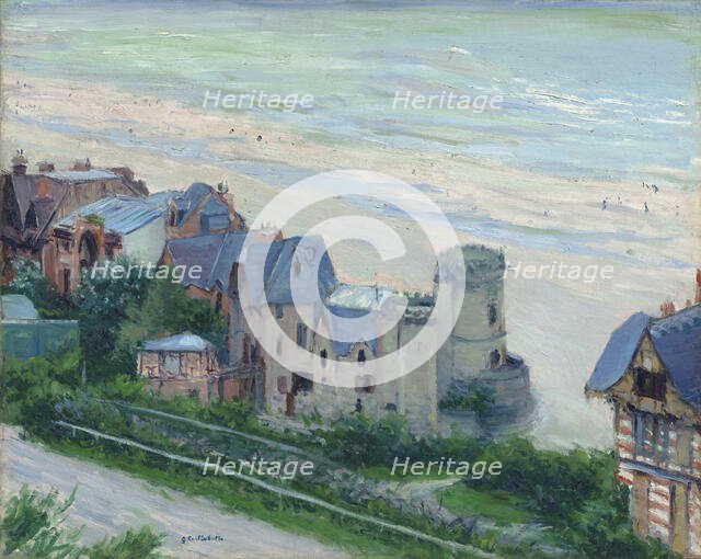 Trouville, the beach and the villas, 1882. Creator: Caillebotte, Gustave (1848-1894).