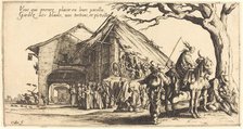 The Stopping Place, 1621. Creator: Jacques Callot.