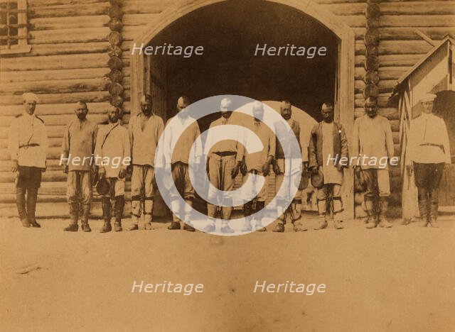 Exiled Convicts from Korsakov Prison Caught in an Escape Attempt, 1880-1899. Creator: Innokenty Ignatievich Pavlovsky.