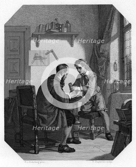 Hans Jansen and his son Sacharias, c1870. Artist: H Sluyter