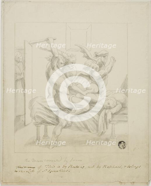 The Man Tormented by Dreams, c. 1812. Creator: Unknown.