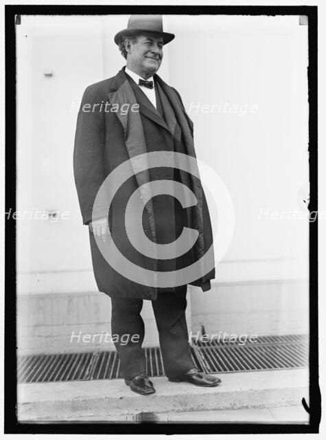 William Jennings Bryan, between 1913 and 1917. Creator: Harris & Ewing.