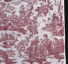 Panel (Furnishing Fabric), France, c. 1785. Creators: Unknown, Oberkampf Manufactory.