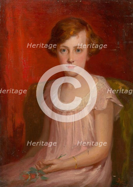 Seated Girl, 1900-1920. Creator: Ludovit Pitthordt.