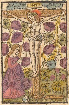 Christ on the Cross with a Grape Vine, c. 1490/1500. Creator: Unknown.