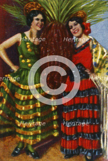 Spanish dancers, c1928. Creator: Unknown.