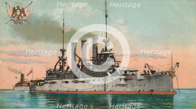 US Battleship Missouri, c1908. Artist: Unknown