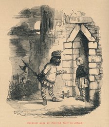 'Guthrum pays an Evening Visit to Alfred', c1860, (c1860).  Artist: John Leech.
