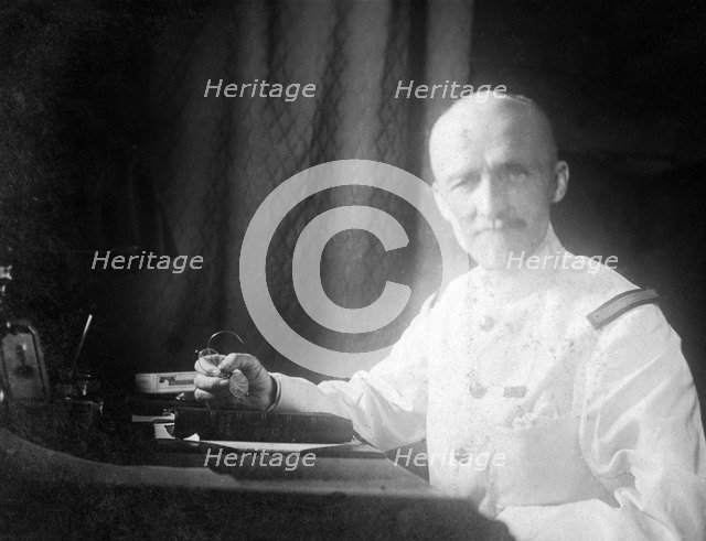 Captain Carre of the H M T 'Egra', 1917. Artist: Unknown