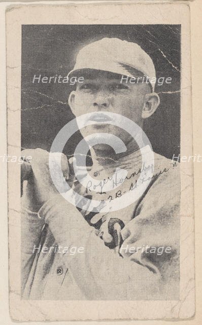 Rogers Hornsby, 2 B - St. Louis N., from Baseball strip cards (W575-2), ca. 1921-22. Creator: Unknown.