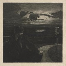 Night, from On Death, Part I, Opus XI (Nacht, Vom Tode, Erster Teil, Opus XI), 1889. Creator: Max Klinger (German, 1857-1920).