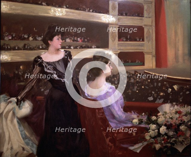  'The Lyceum', oil by Ramon Casas 1901-1902.