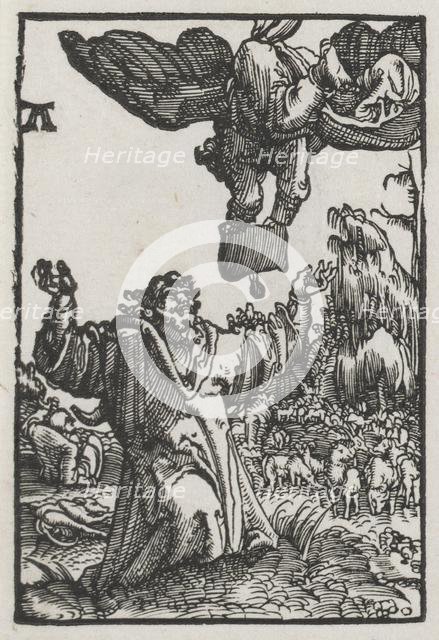 The Fall and Redemption of Man: The Message of the Angel to Joachim, 1515. Creator: Albrecht Altdorfer (German, c. 1480-1538).