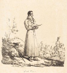 Carle Vernet, Full-Length, 1818. Creator: Emile Jean-Horace Vernet.