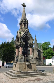 The Atholl Memorial Fountain, Dunkeld, Perthshire, Scotland.