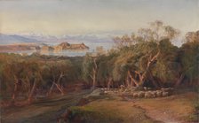 Corfu from Ascension, 1862. Creator: Edward Lear.