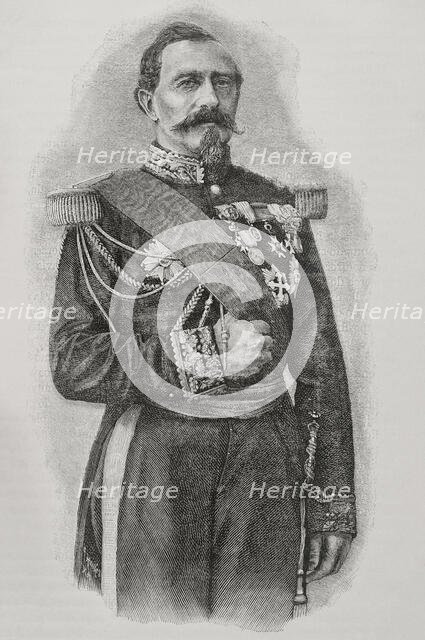 Charles Denis Bourbaki, (1816-1897), French general, 1891. Creator: Unknown.