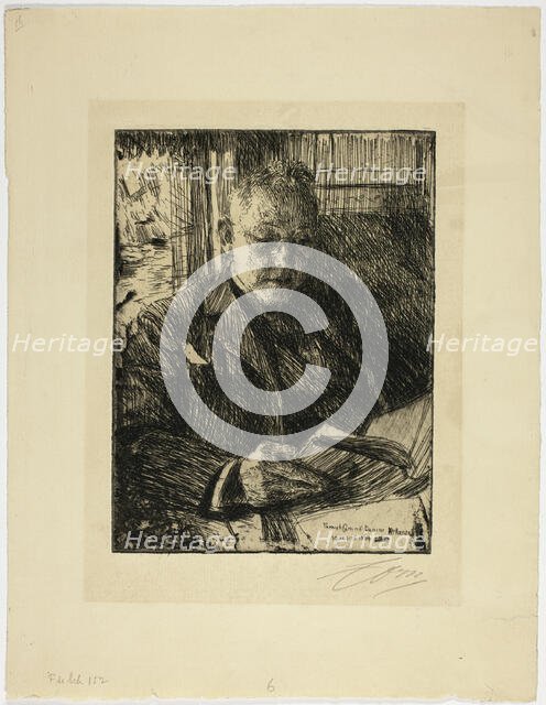 Travelling Companion (Mr. Ch. Deering), 1904. Creator: Anders Leonard Zorn.