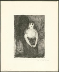 Study of a Model, 1894. Creator: Edvard Munch.