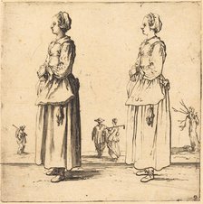 Peasant Woman, in Profile, Facing Left, 1617 and 1621. Creator: Jacques Callot.