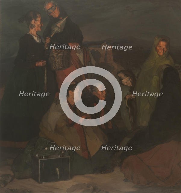 The witches of San Millán, 1907. Creator: Zuloaga y Zabaleto, Ignacio (1870-1945).