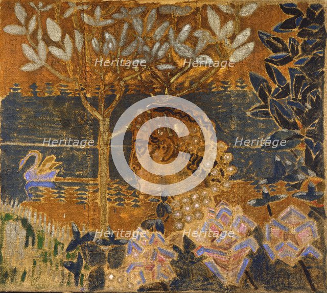 'Prince Gvidon and Princess Swan', 1890s. Artist: Mikhail Vrubel