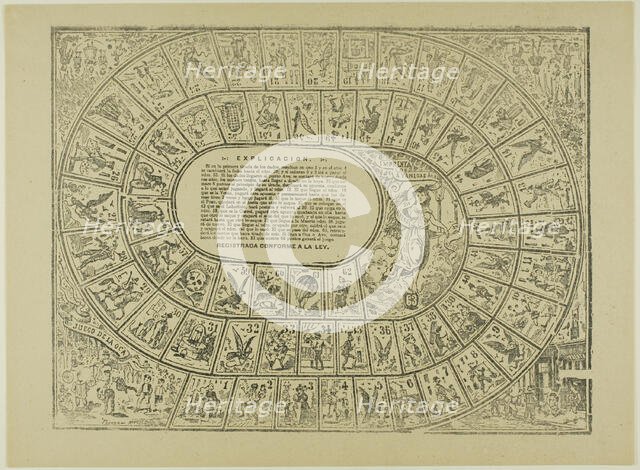 Game of the Goose, 1909. Creator: José Guadalupe Posada.