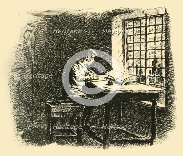 'By the light of the moon he began his task', (1907). Creator: Unknown.