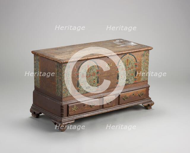Dower chest, 1799. Creator: Unknown.