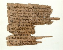 Papyri Fragments of a Letter to Andreas, Coptic, 7th century. Creator: Unknown.