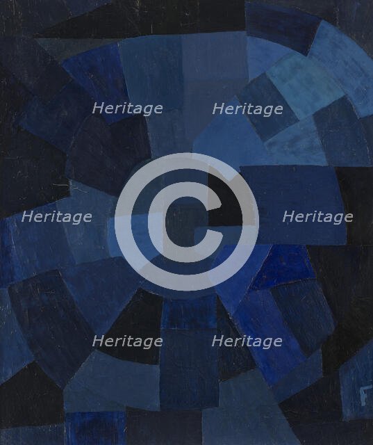 Composition in Blue, 1931. Creator: Freundlich, Otto (1878-1943).