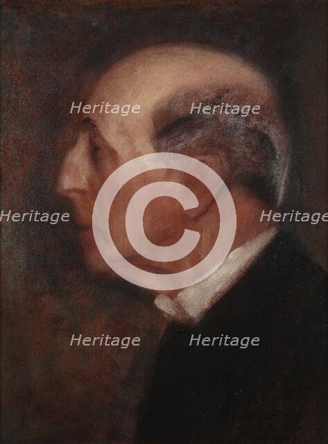 Portrait of an old man in profile (Count Traun?), 1896. Creator: Klimt, Gustav (1862-1918).