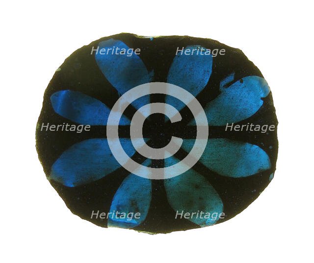 Glass Fragment, European, 13th-14th century. Creator: Unknown.