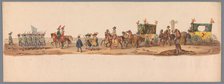Historical parade at the second centenary of the Utrecht University, 1836 (plate 6), 1837. Creator: Victor Adam.