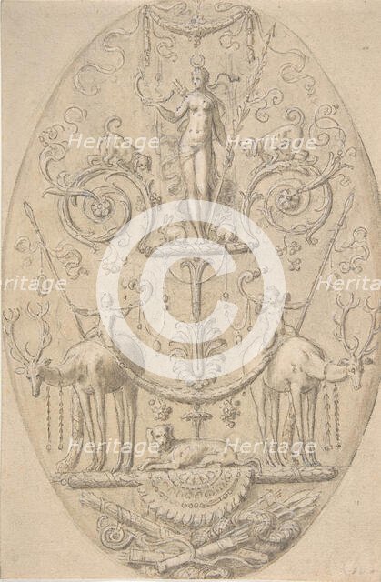 Diana with Attributes of the Hunt, 16th century. Creator: Antoine Caron.