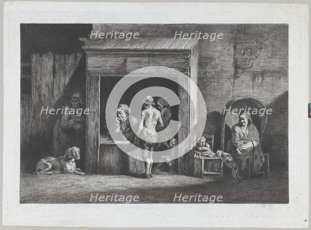 The Public Scrivener, 1790. Creator: Jean-Jacques de Boissieu.