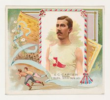 E.C. Carter, Runner, from World's Champions, Second Series (N43) for Allen & Ginter Cigare..., 1888. Creator: Allen & Ginter.
