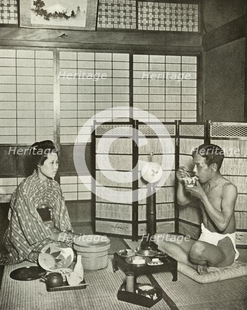 'Summer Negligee at Kumamoto', 1910. Creator: Herbert Ponting.