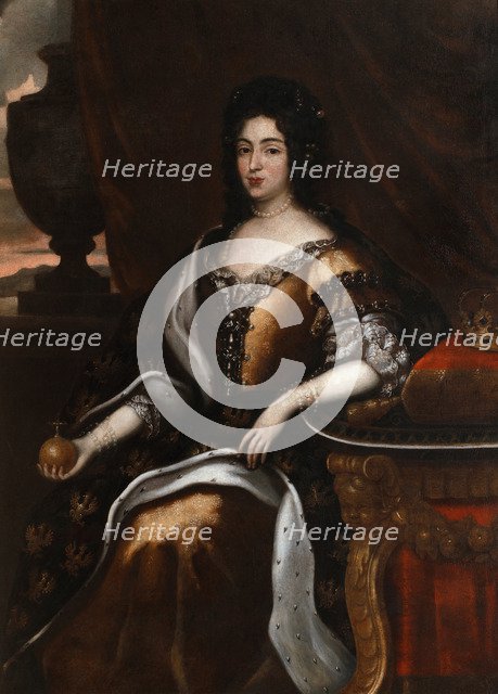 Portrait of Queen Marie Casimire. Artist: Tricius, Jan (ca 1620-ca 1692)