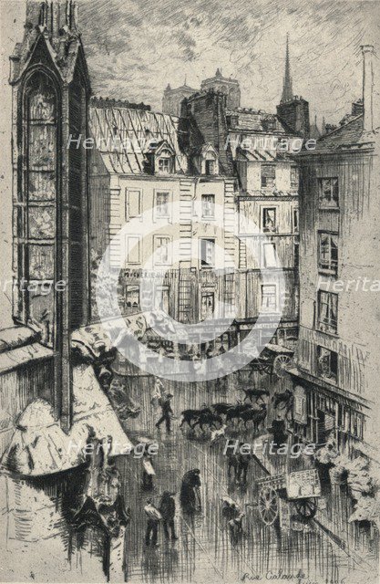 'Rue Galande', 1915. Artist: Charles Jouas.