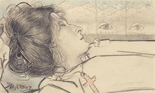 The Dream of the Seven Hills (De Droom der Zeven Heuvelen), 1914. Creator: Toorop, Jan (1858-1928).