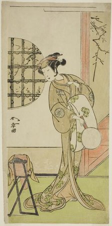 The Actor Nakamura Noshio I in an Unidentified Role, Japan, c. 1773. Creator: Shunsho.