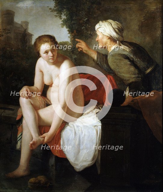'Bathing Bathsheba', 17th century. Artist: Govaert Flinck