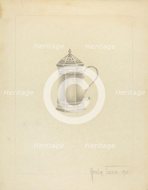 Silver Caster, 1936. Creator: Amelia Tuccio.